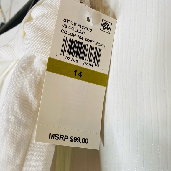 Brand New 1. State Ecru Cropped Pants Size 14 - Picture 7 of 8